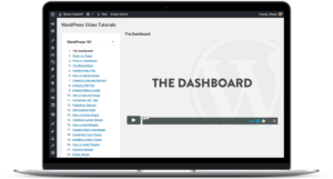 WordPress 101 video tutorial in the dashboard.