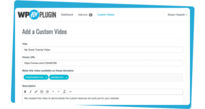 Add your own custom tutorial videos in the WP101 Plugin